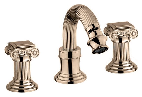 OLIMP-BBS2-03/24-Sw Смеситель для биде на три отверстия с донным клапаном, золото, ручки Swarovski OLIMP-BBS2-03/24-Sw Смеситель для биде на три отверстия с донным клапаном, золото, ручки Swarovski