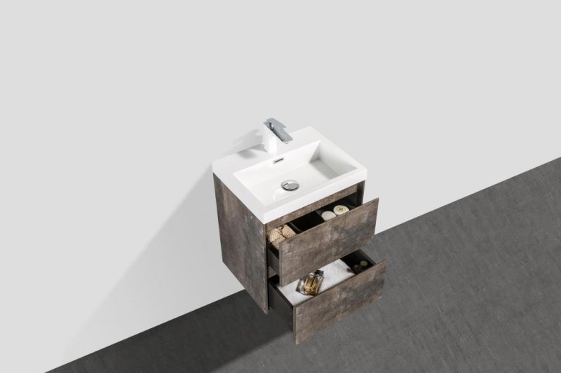 Тумба с раковиной подвесная BelBagno PIETRA MINI 50 Stone, раковина белая Тумба с раковиной подвесная BelBagno PIETRA MINI 50 Stone, раковина белая