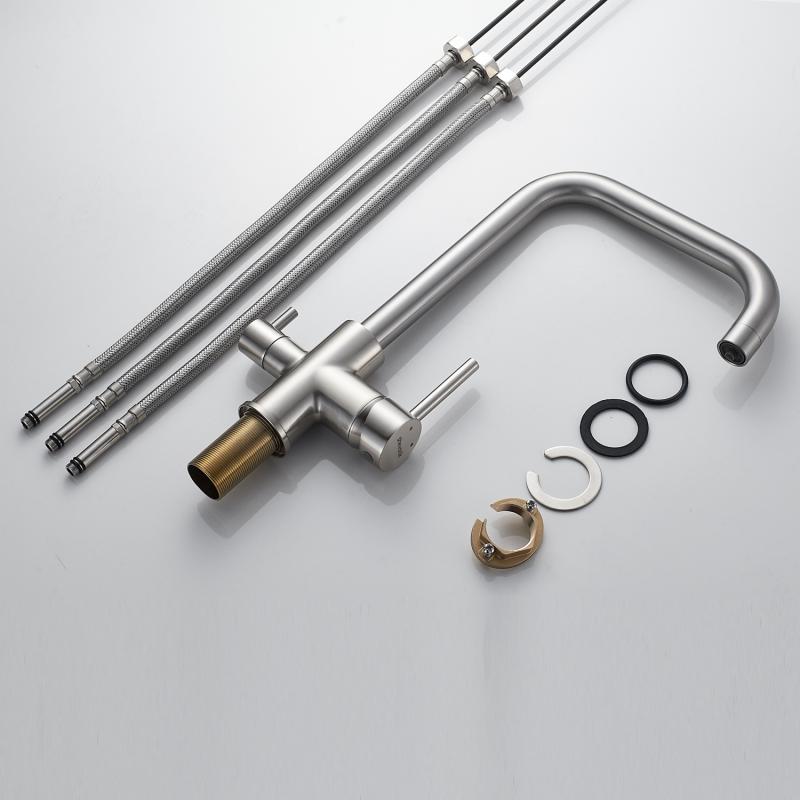 Смеситель для кухни со встроенным фильтром (краном) под питьевую воду Shevanik S228 S228L Смеситель для кухни со встроенным фильтром (краном) под питьевую воду Shevanik S228 S228L