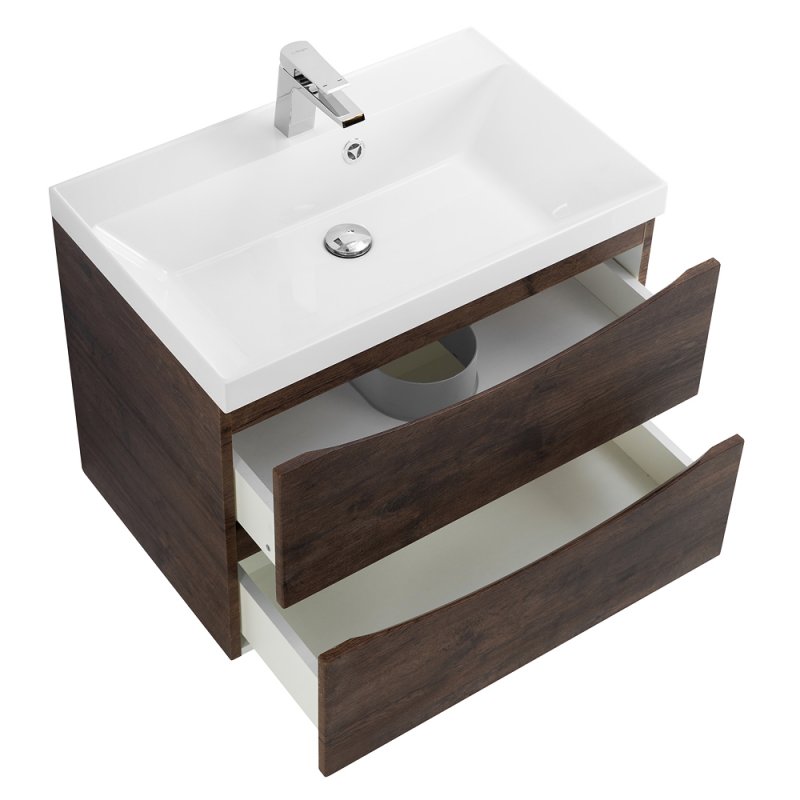 Тумба с раковиной подвесная BelBagno MARINO 70 Bianco Lucido, раковина белая Тумба с раковиной подвесная BelBagno MARINO 70 Bianco Lucido, раковина белая