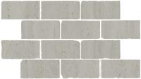 Бордюр Сан-Марко мозаичный серый светлый матовый обрезной 46,5x26,5x0,9