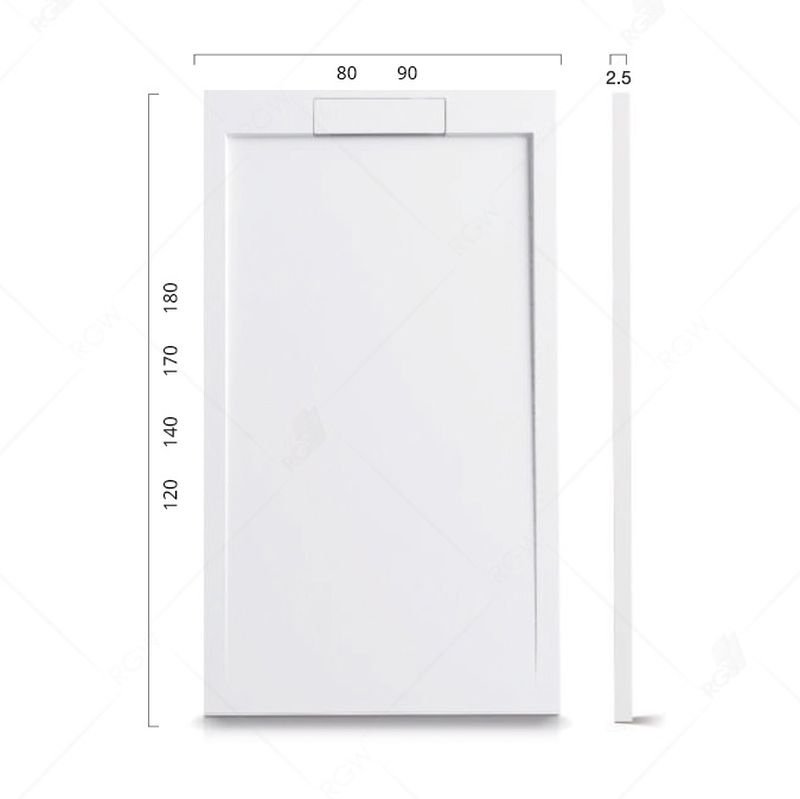 Душевой поддон RGW STL 80 x 140 см, прямоугольный, из искусственного камня, белый, 14212814-01 Душевой поддон RGW STL 80 x 140 см, прямоугольный, из искусственного камня, белый, 14212814-01