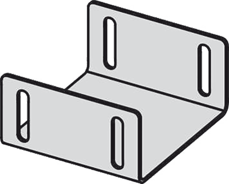 Перемычка для дренажных желобов 100 мм, оцинкованная сталь Перемычка для дренажных желобов 100 мм, оцинкованная сталь