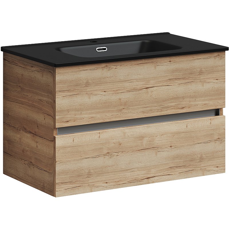 Тумба подвесная SANCOS Urban 790х450х550, c двумя ящиками оснащенными доводчиками, дуб галифакс натуральный , арт. UR80EG Тумба подвесная SANCOS Urban 790х450х550, c двумя ящиками оснащенными доводчиками, дуб галифакс натуральный , арт. UR80EG
