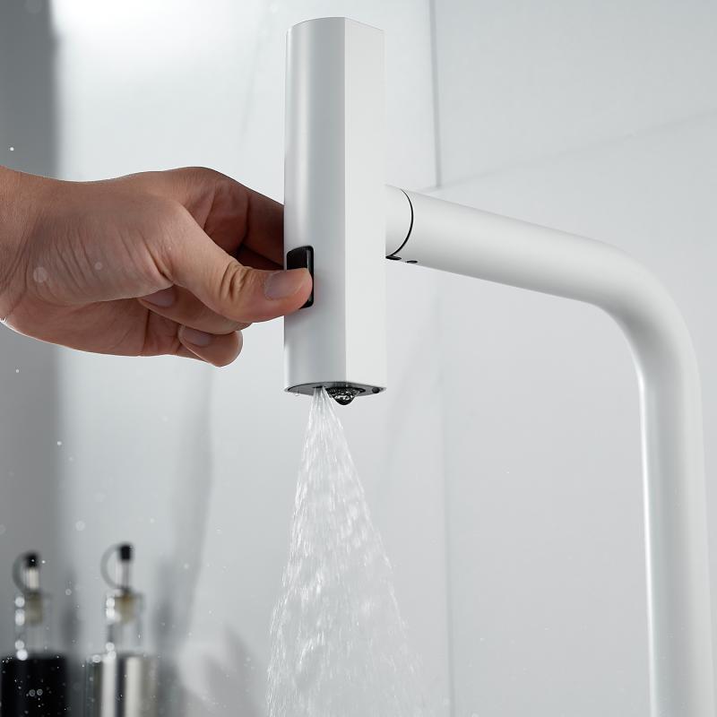 Смеситель для кухни с выдвижной лейкой Shevanik S263 S263C Смеситель для кухни с выдвижной лейкой Shevanik S263 S263C