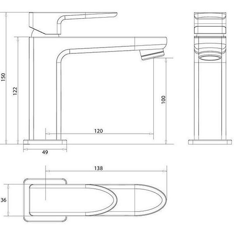 Смеситель для умывальника OMNIRES SIENA SN7310CR (хром) Смеситель для умывальника OMNIRES SIENA SN7310CR (хром)
