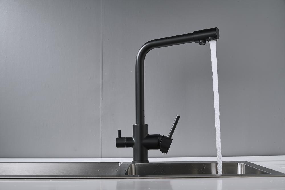 Смеситель для кухни латунь, черный S328H Смеситель для кухни латунь, черный S328H