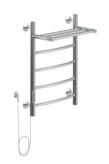 Полотенцесушитель электрический Aquanet Romeo 60х40 Тэн слева, с полкой