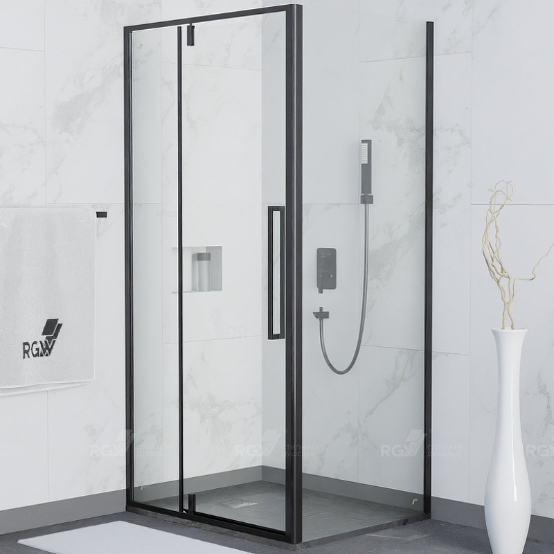 Душевой уголок RGW Stilvoll SV-34 100х100 06323400-014 профиль Черный матовый стекло прозрачное Душевой уголок RGW Stilvoll SV-34 100х100 06323400-014 профиль Черный матовый стекло прозрачное