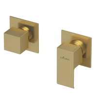 PORTA-VDIM3-M-SR Встраиваемый однорычажный смеситель с поворотном переключателем на 3 выхода, исполнение sunrise