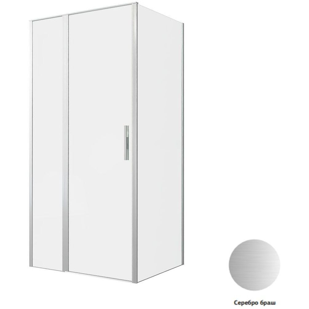 Душевой уголок Allen Brau Priority 100x80 3.31029.BA + 3.31041.BA серебро браш Душевой уголок Allen Brau Priority 100x80 3.31029.BA + 3.31041.BA серебро браш