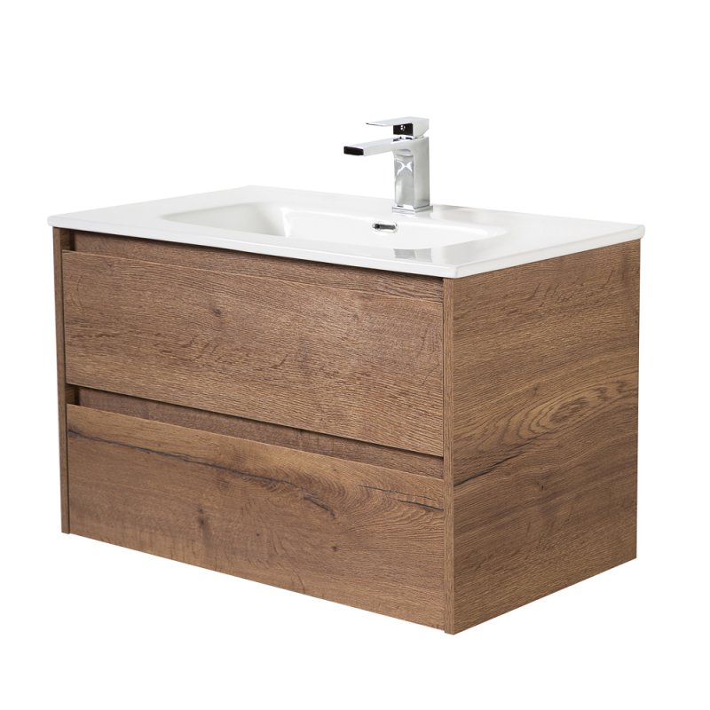 Тумба с раковиной подвесная BelBagno KRAFT 100 Cemento Grigio, раковина белая Тумба с раковиной подвесная BelBagno KRAFT 100 Cemento Grigio, раковина белая