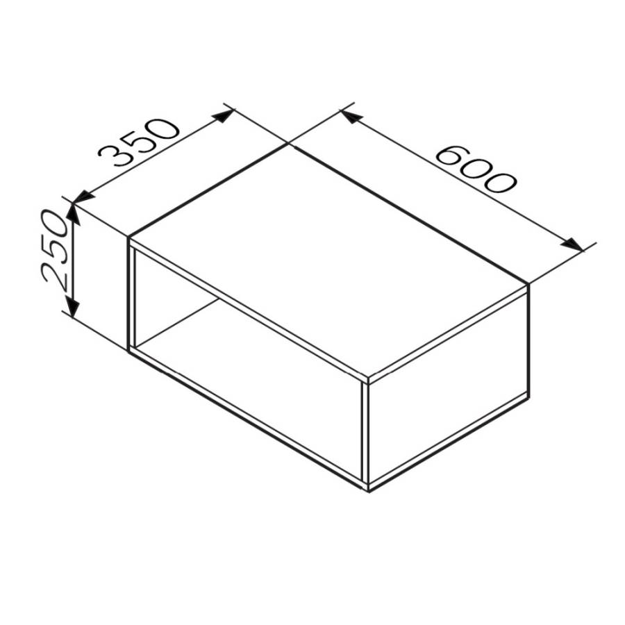Ниша для хранения 60 см, белый матовый M8FOH0601WM Ниша для хранения 60 см, белый матовый M8FOH0601WM