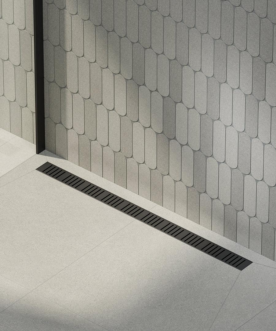 Душевой лоток smart из нержавеющей стали, черный, 85 см Душевой лоток smart из нержавеющей стали, черный, 85 см