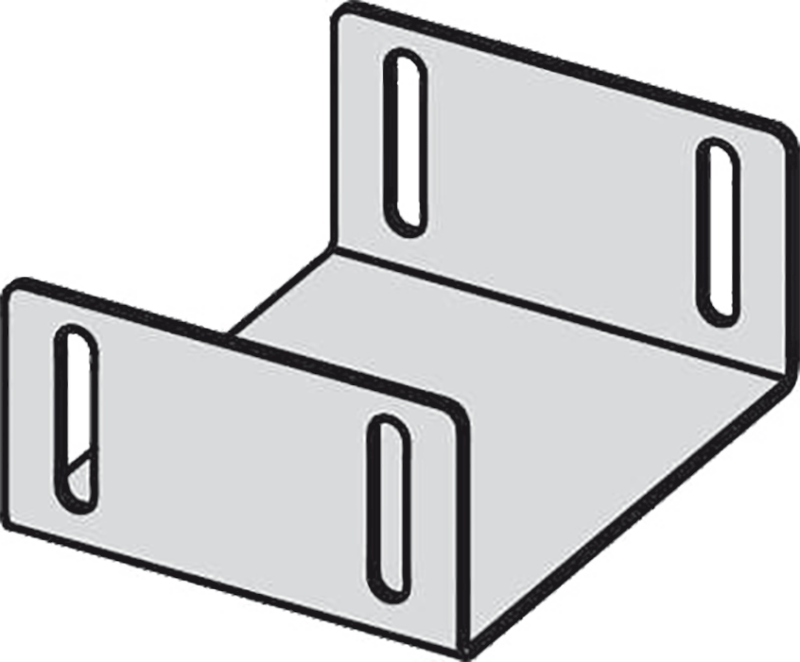 Перемычка для дренажных желобов 75 мм, оцинкованная сталь Перемычка для дренажных желобов 75 мм, оцинкованная сталь