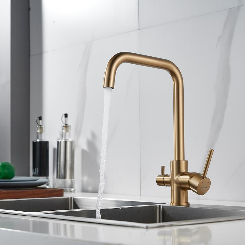 Смеситель для кухни со встроенным фильтром (краном) под питьевую воду Shevanik S228 S228G Смеситель для кухни со встроенным фильтром (краном) под питьевую воду Shevanik S228 S228G