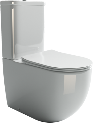 Напольный пристенный унитаз Mia