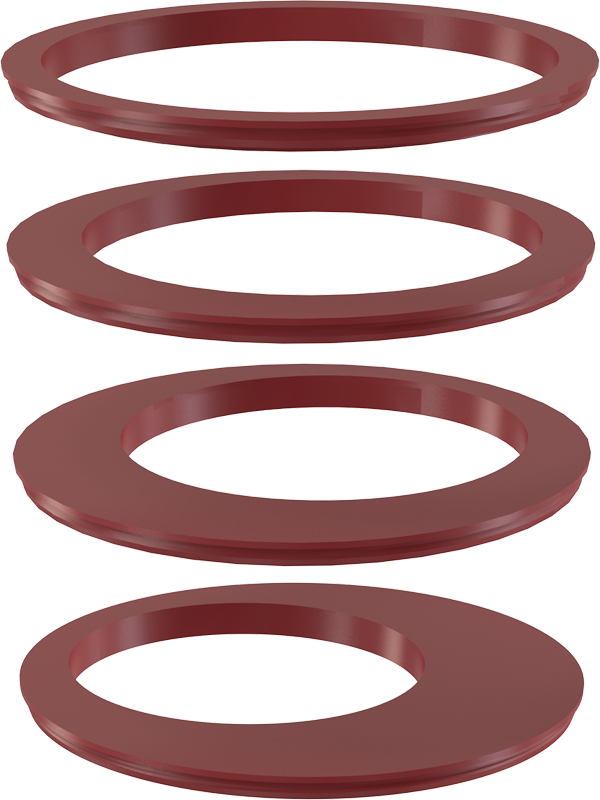 Вставка под водосточную трубу, комплект – красный Вставка под водосточную трубу, комплект – красный
