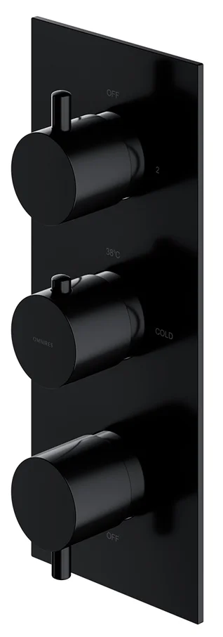 Смеситель термостатический для душа, наружная часть OMNIRES Y Y1238_KROBL (черный) Смеситель термостатический для душа, наружная часть OMNIRES Y Y1238_KROBL (черный)