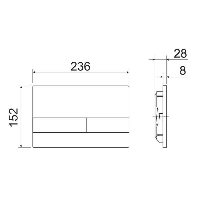 Система инсталляции для унитазов CERAMICANOVA Envision с кнопкой смыва Flat цвет хром матовый, креплениями, арт. CN1002M Система инсталляции для унитазов CERAMICANOVA Envision с кнопкой смыва Flat цвет хром матовый, креплениями, арт. CN1002M