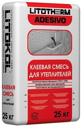 Клеевая смесь для фасадного утеплителя LITOTHERM ADESIVO 25