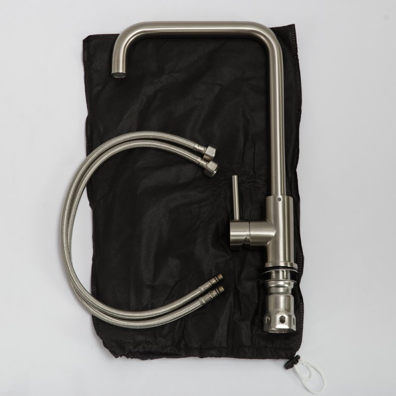 Смеситель для кухни, нержавеющая сталь, исполнение сатин BB-LAM03A-IN Смеситель для кухни, нержавеющая сталь, исполнение сатин BB-LAM03A-IN