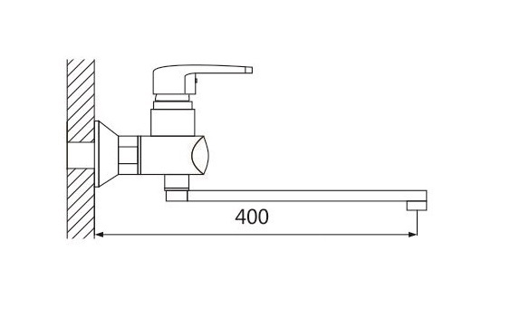 Смеситель для ванны латунь, хром S5072 Смеситель для ванны латунь, хром S5072