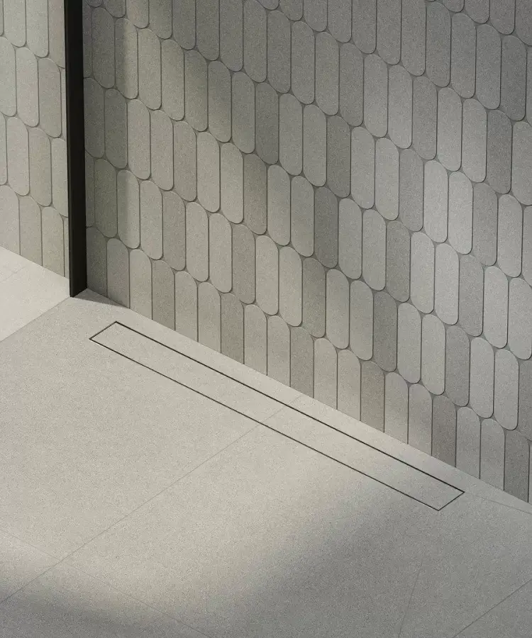 Душевой лоток double из нержавеющей стали, 75 см Душевой лоток double из нержавеющей стали, 75 см