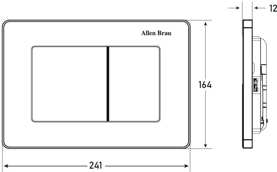 Клавиша смыва Allen Brau Infinity 9.20006.BN сталь браш Клавиша смыва Allen Brau Infinity 9.20006.BN сталь браш