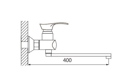 Смеситель для ванны латунь, хром S5272 Смеситель для ванны латунь, хром S5272