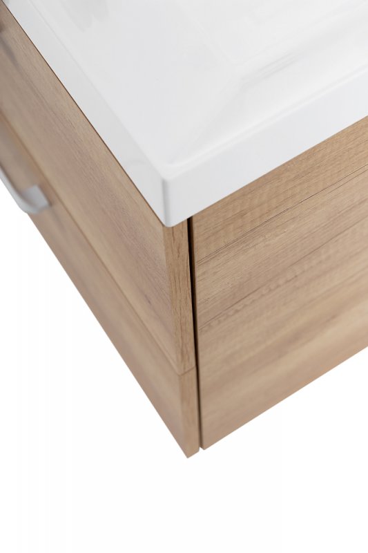 Тумба с раковиной подвесная  BelBagno AURORA 70 Rovere Nebrasca Nature, раковина белая Тумба с раковиной подвесная  BelBagno AURORA 70 Rovere Nebrasca Nature, раковина белая