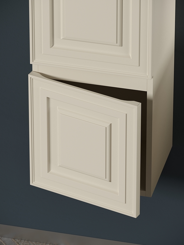 Шкаф-пенал SANCOS Very подвесной левый,  Beige Soft , 350х300х1600 мм, арт. PVR35LCE Шкаф-пенал SANCOS Very подвесной левый,  Beige Soft , 350х300х1600 мм, арт. PVR35LCE