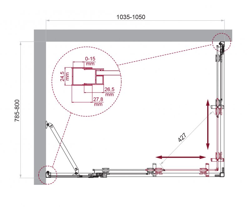 Душевой уголок BELBAGNO LUCE-AH-21 Душевой уголок BELBAGNO LUCE-AH-21