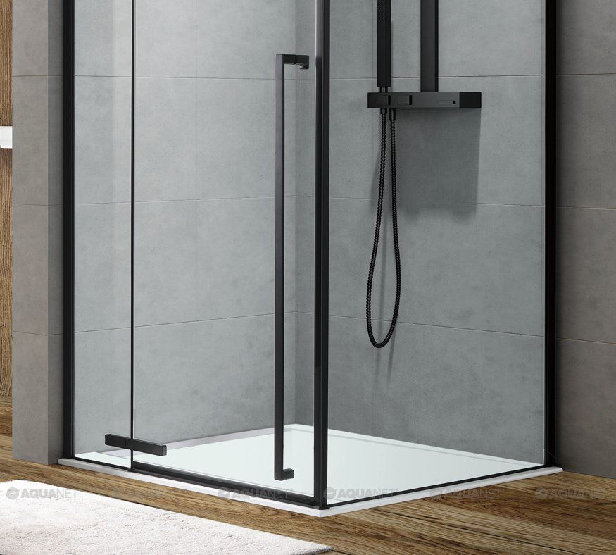 Душевой уголок Aquanet Ideal AE-AXC92MB-S-B 1200x900, прозрачное стекло Душевой уголок Aquanet Ideal AE-AXC92MB-S-B 1200x900, прозрачное стекло
