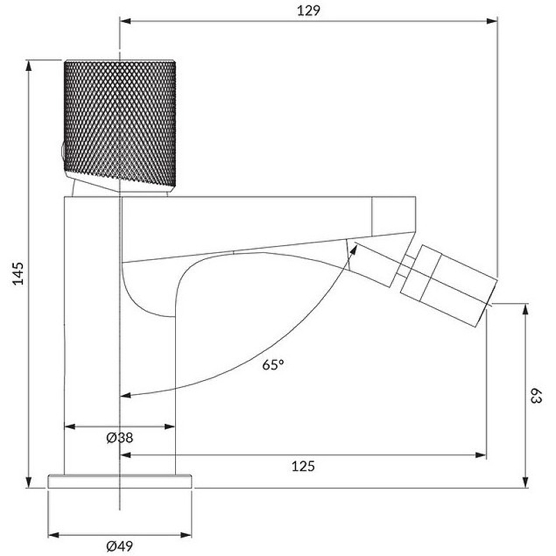 Смеситель для биде OMNIRES CONTOUR CT8020CR (хром) Смеситель для биде OMNIRES CONTOUR CT8020CR (хром)