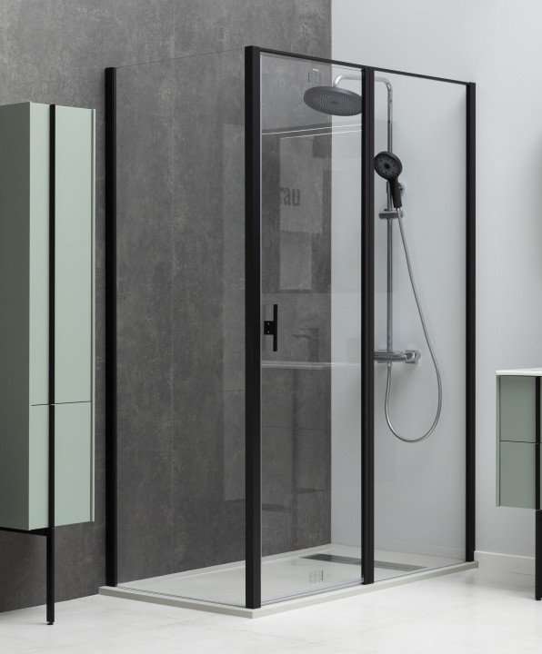 Душевой уголок Allen Brau Priority 100x80 3.31030.BBA + 3.31042.BBA черный браш Душевой уголок Allen Brau Priority 100x80 3.31030.BBA + 3.31042.BBA черный браш