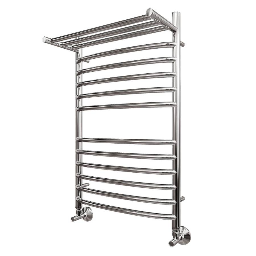 Полотенцесушитель водяной Point Альфа PN05158SP П11 500x800 с полкой, хром Полотенцесушитель водяной Point Альфа PN05158SP П11 500x800 с полкой, хром