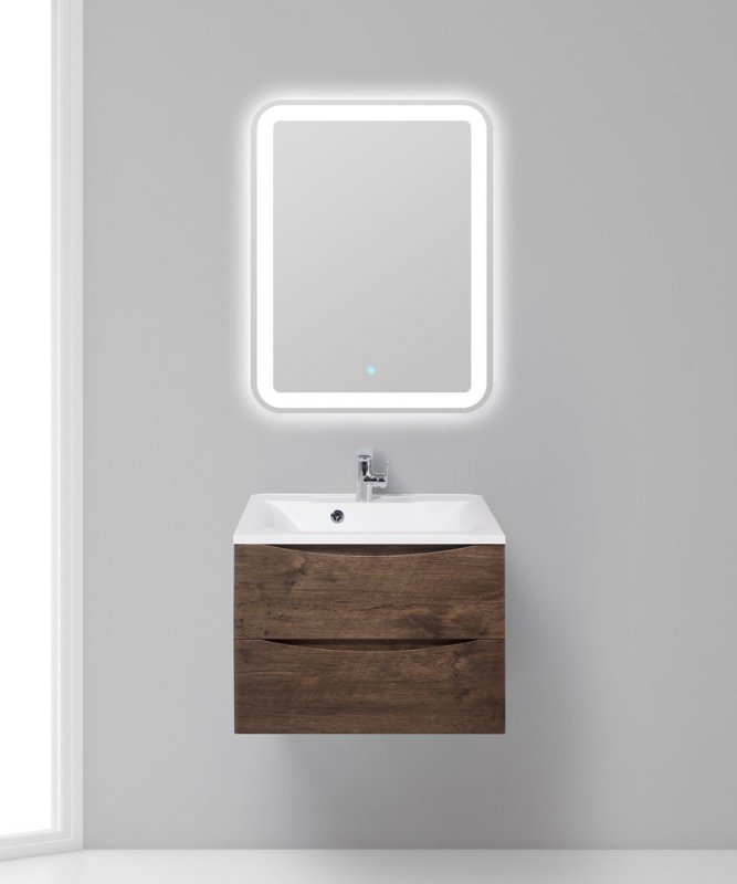 Тумба с раковиной подвесная BelBagno MARINO 65 Bianco Lucido, раковина белая Тумба с раковиной подвесная BelBagno MARINO 65 Bianco Lucido, раковина белая