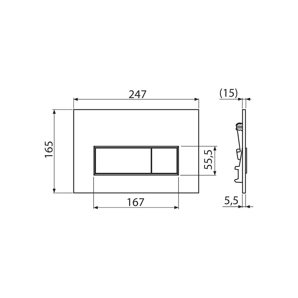 Инсталляция Alcaplast AM101/1120-4:1 RU M571-0001 для унитаза с клавишей смыва Хром глянец Инсталляция Alcaplast AM101/1120-4:1 RU M571-0001 для унитаза с клавишей смыва Хром глянец