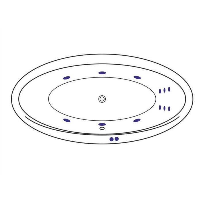 Ванна EXCELLENT Lumina 190x95 "LINE" (хром) Ванна EXCELLENT Lumina 190x95 "LINE" (хром)