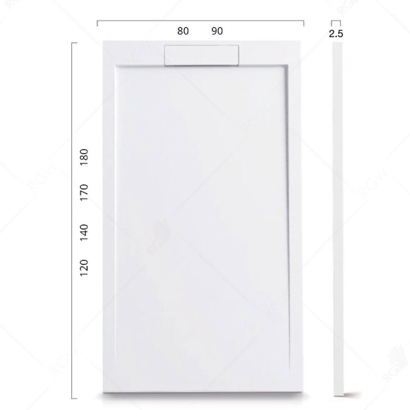 Душевой поддон RGW STL, 80 x 180 см, прямоугольный, из искусственного камня, белый, 14212818-01 Душевой поддон RGW STL, 80 x 180 см, прямоугольный, из искусственного камня, белый, 14212818-01
