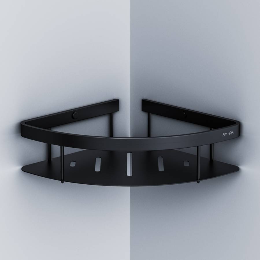 A7454122 Sense L Полка для душа угловая, черный A7454122 Sense L Полка для душа угловая, черный