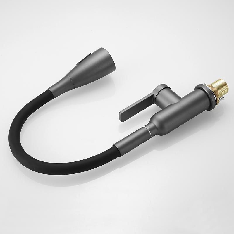 Смеситель для кухни с гибким изливом Shevanik S843T-3 Смеситель для кухни с гибким изливом Shevanik S843T-3