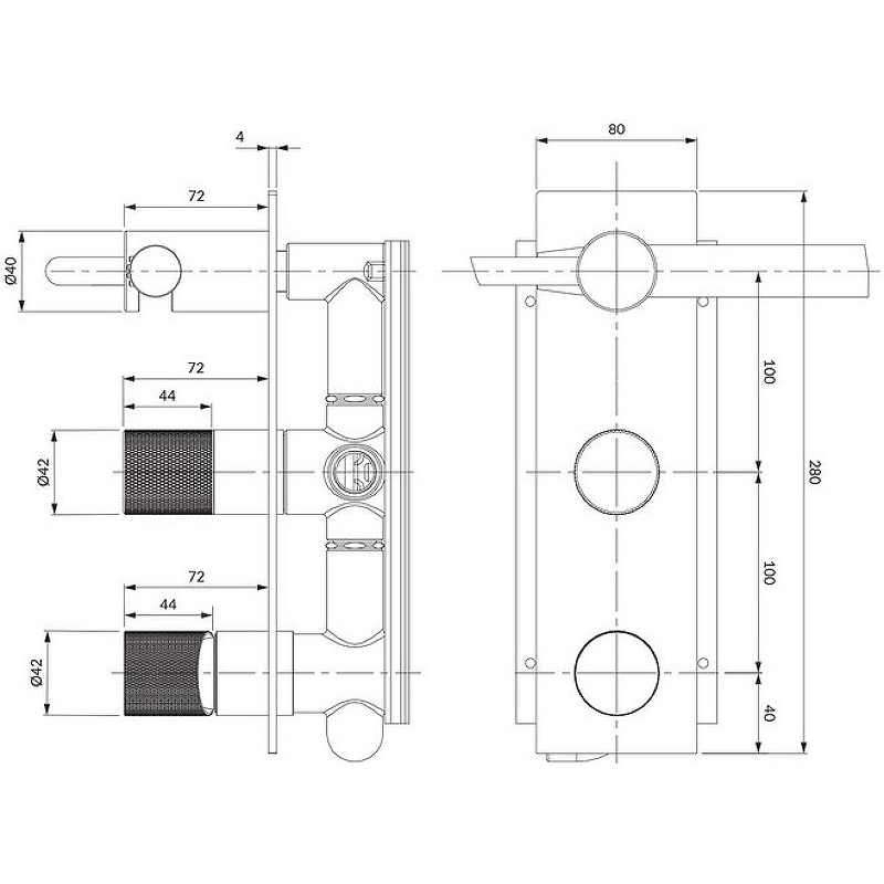 Смеситель для душа скрытого монтажа OMNIRES CONTOUR CT8035_1GLB (брашированное золото) Смеситель для душа скрытого монтажа OMNIRES CONTOUR CT8035_1GLB (брашированное золото)