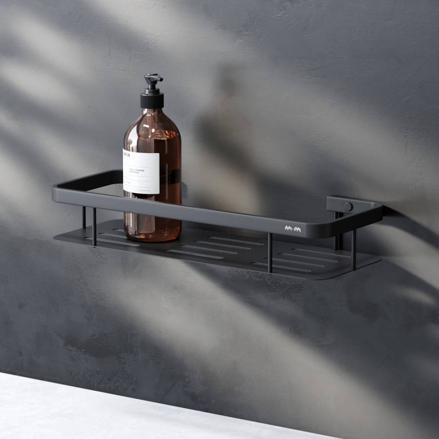 A7453122 Sense L Полка для душа прямая, черный A7453122 Sense L Полка для душа прямая, черный