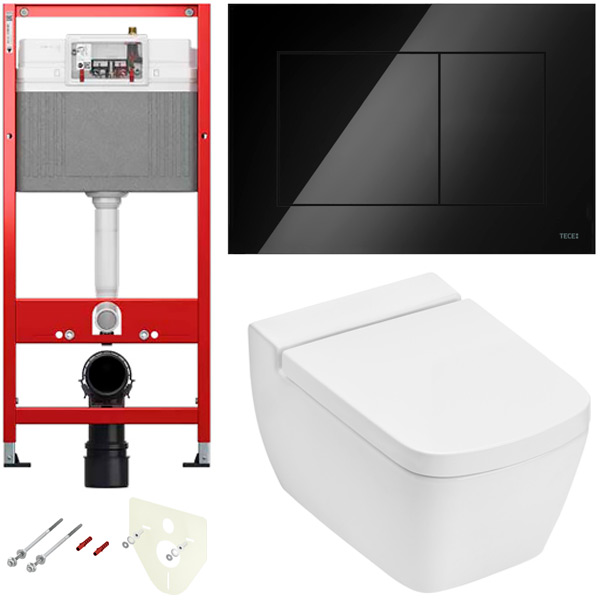 Комплект инсталляции 4 в 1 с панелью смыва ТЕСЕnow для установки подвесного унитаза (K440403) Комплект инсталляции 4 в 1 с панелью смыва ТЕСЕnow для установки подвесного унитаза (K440403)