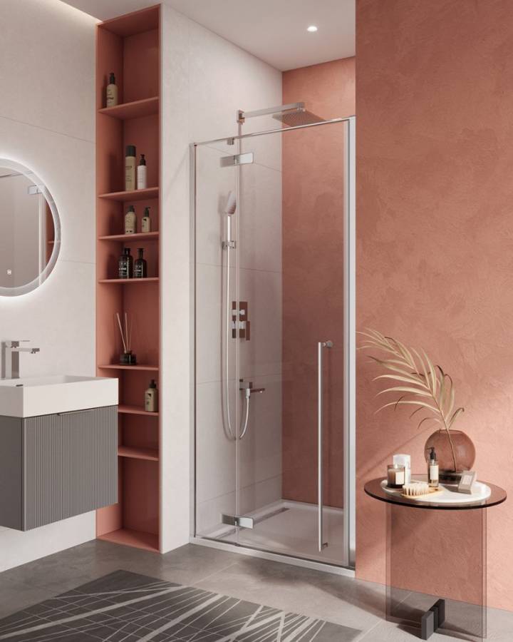 LINER-B-12-90-C-Cr-R Душевой уголок, Условный размер, мм:900x1950 Габариты с диапазоном регулировок, мм:(890-905)x1950  LINER-B-12-90-C-Cr-R Душевой уголок, Условный размер, мм:900x1950 Габариты с диапазоном регулировок, мм:(890-905)x1950