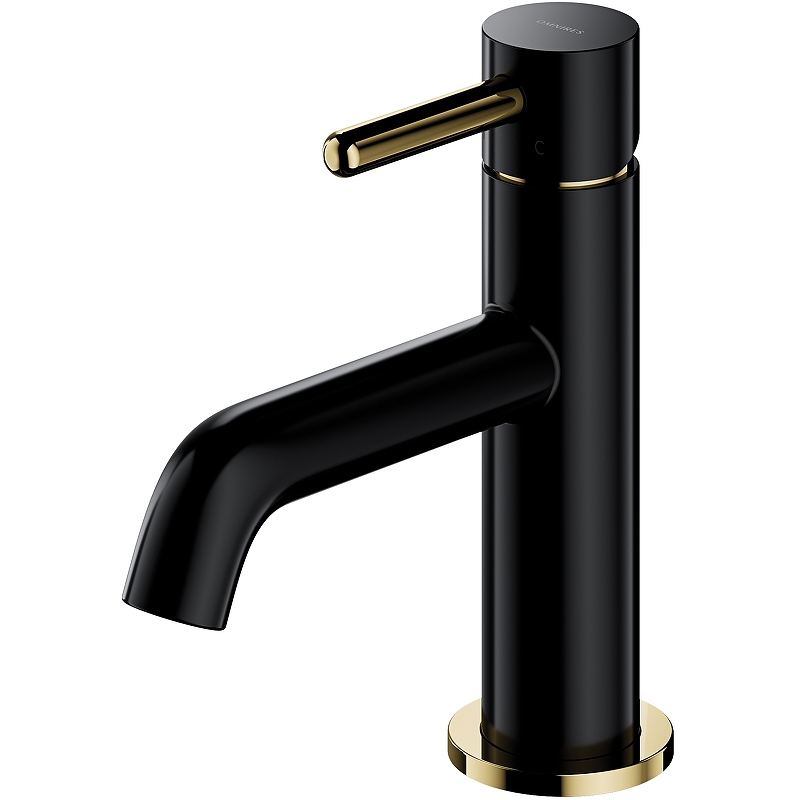 Смеситель для умывальника OMNIRES Y Y1210NBLGL (черный BLH/золото) Смеситель для умывальника OMNIRES Y Y1210NBLGL (черный BLH/золото)