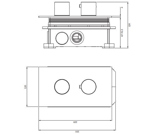Смеситель термостатический для душа скрытого монтажа OMNIRES CONTOUR CT8036AT (антрацит) Смеситель термостатический для душа скрытого монтажа OMNIRES CONTOUR CT8036AT (антрацит)