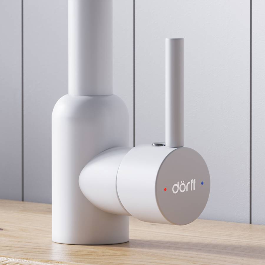 D3007033 Logic кухонный смеситель поворотный, белый D3007033 Logic кухонный смеситель поворотный, белый